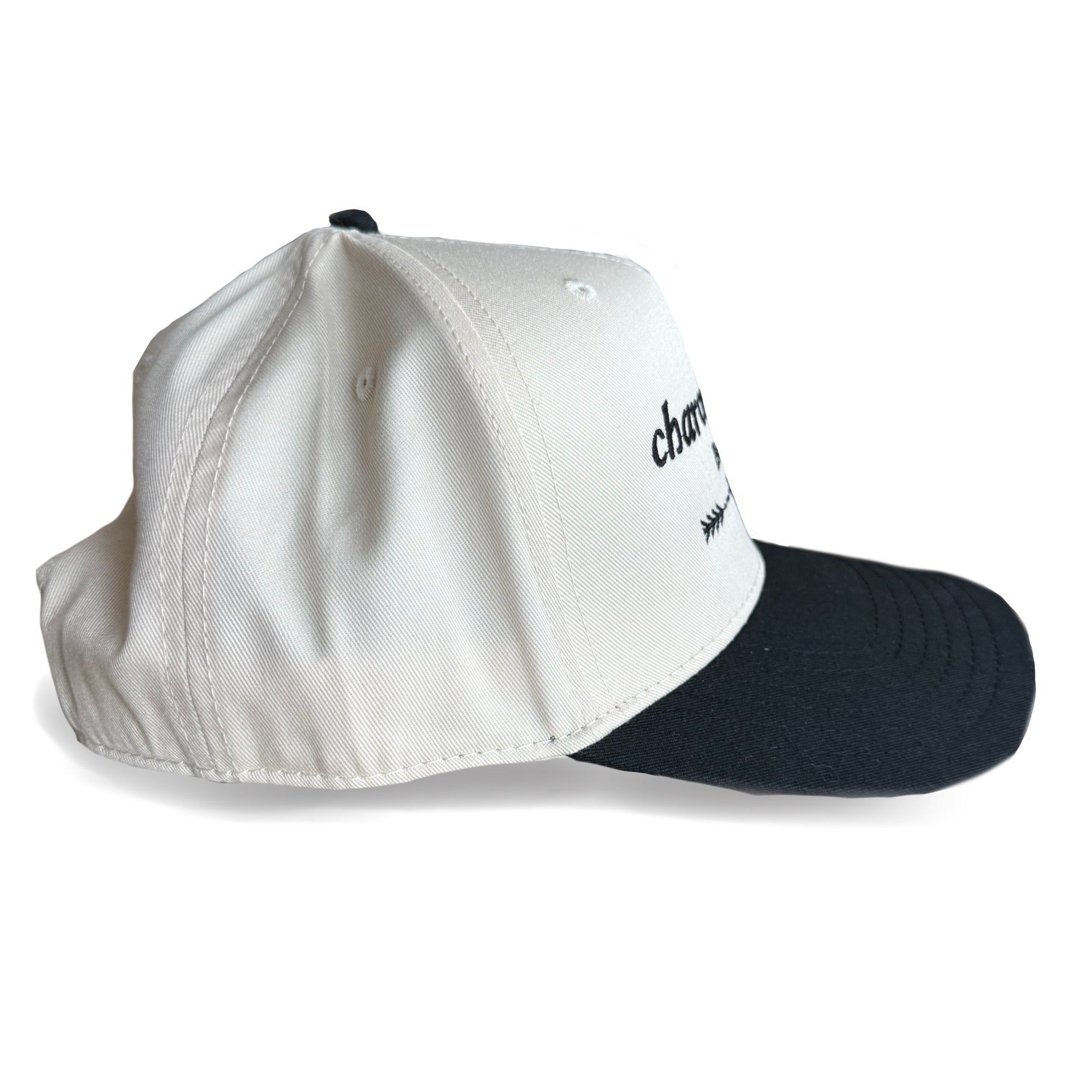 Black and white hat