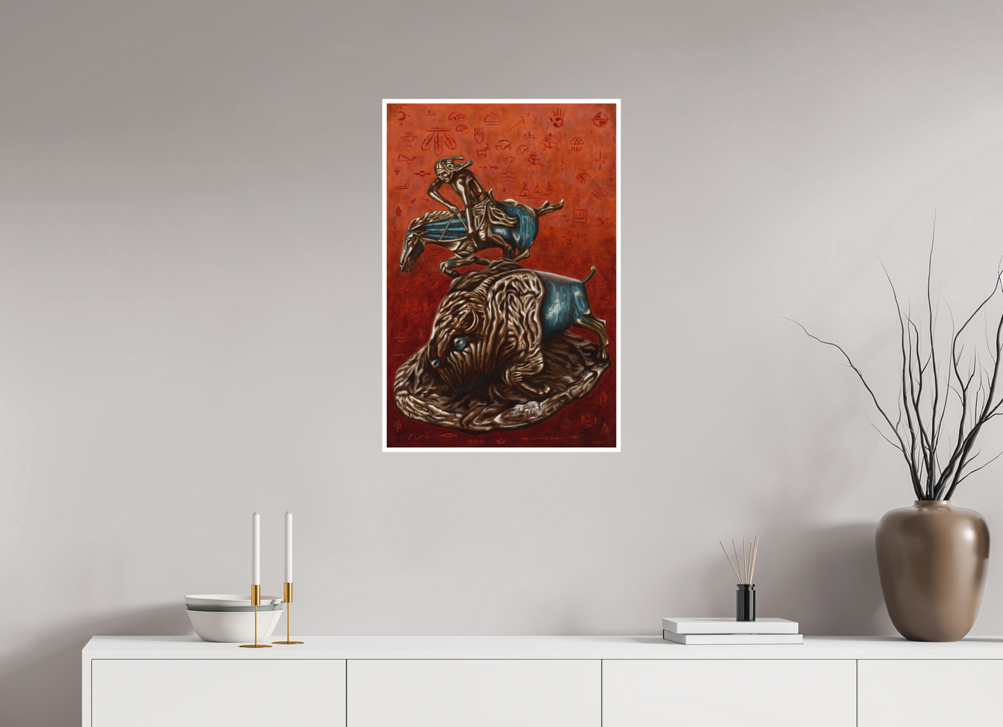 20 x 30″, Fuji Archive Silk - photo Patina Buffalo Hunt